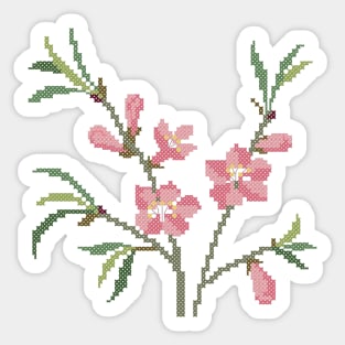 Delaware State Flower Peach Blossom Sticker